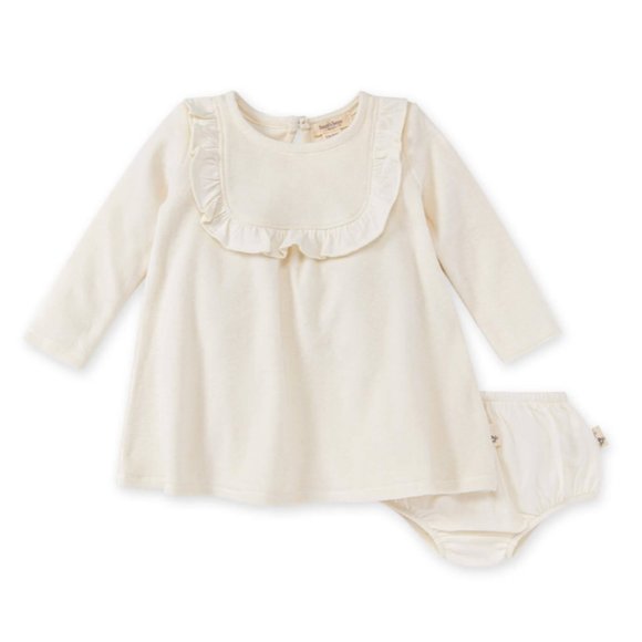 NWT - Burt's Bee's Velour Dress & Diaper Cover Set - Picture 1 of 3